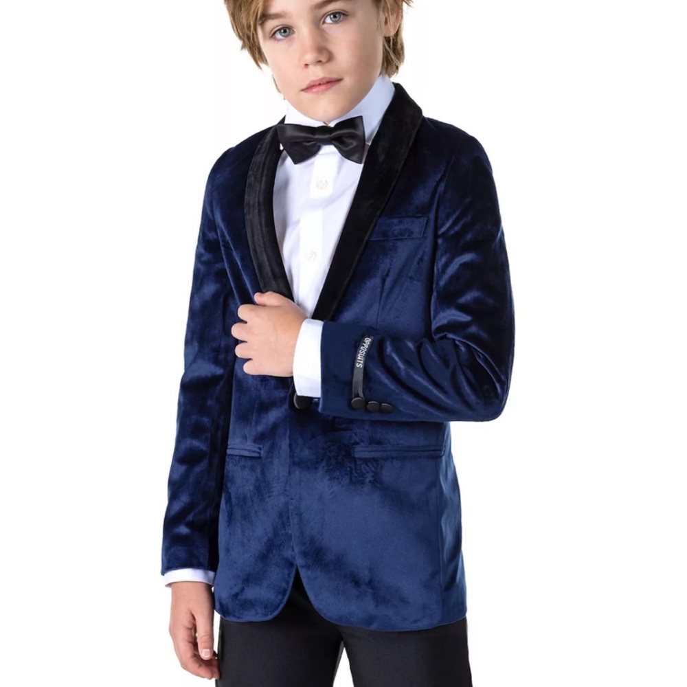 Velvet suit coat